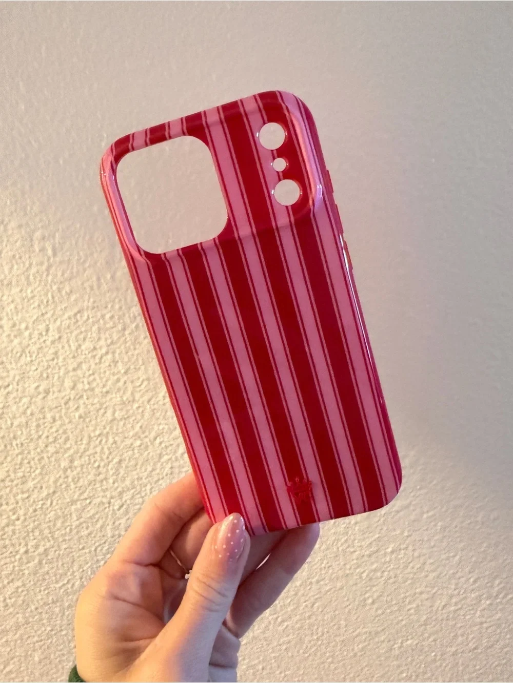 Velvet Caviar Candy Stripes iPhone Case - Pink/Red 17 PRO MAX
